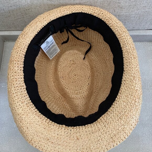 Banana Republic Packable Fedora Straw Hat Small/Medium adjustable - Picture 9 of 10
